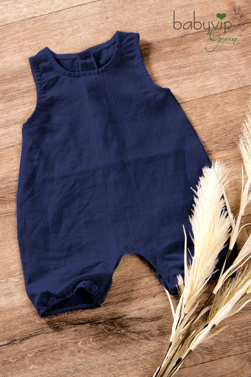 Pagliaccetto smanicato in lino