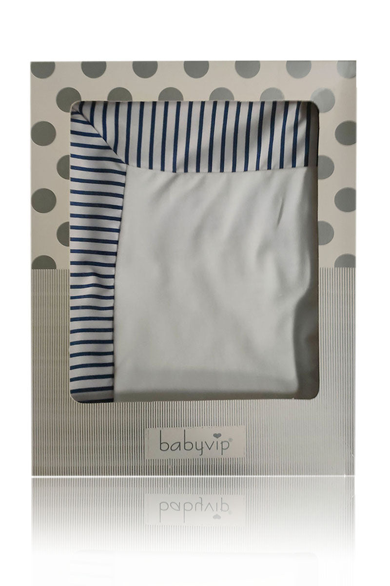 Copertina neonato di cotone con fantasia rigata