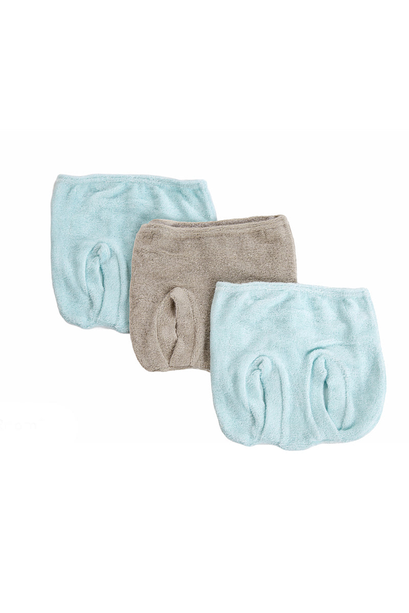 Set 3 mutandine anatomiche neonato/a colori assortiti