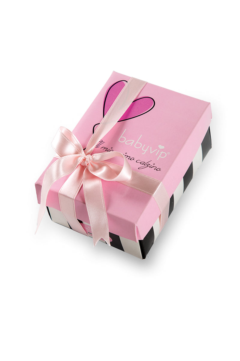 Set 6 calzini in cotone con stampa in lurex