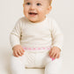 Set 2 ghettine neonato in cotone con stampa