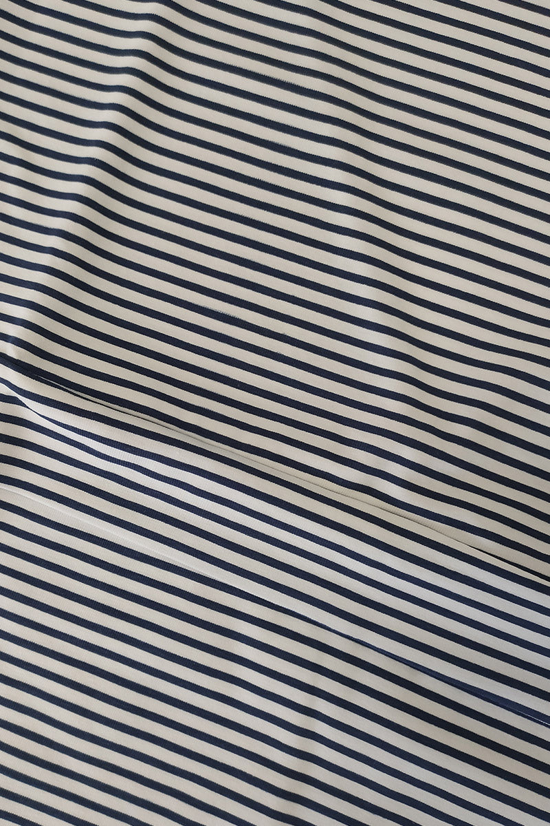 Maglia per allattamento in cotone elasticizzato fantasia a righe