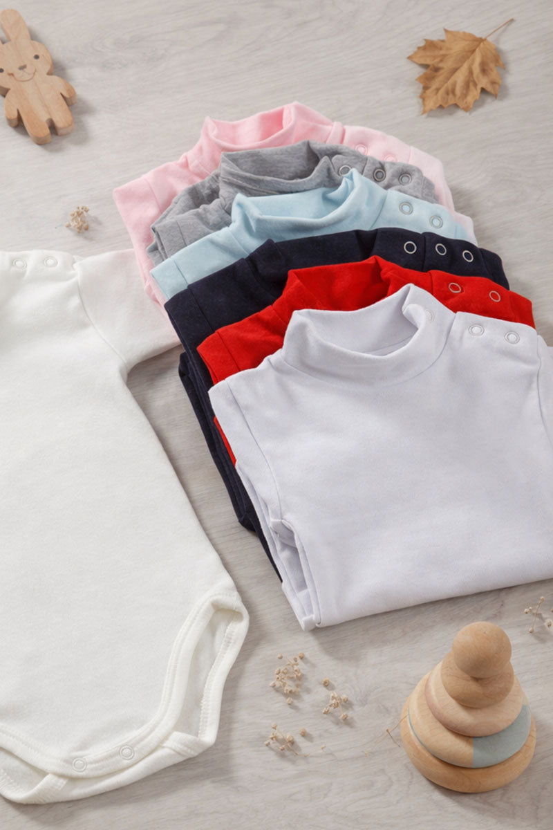 Body manica lunga a lupetto - 100% cotone caldo