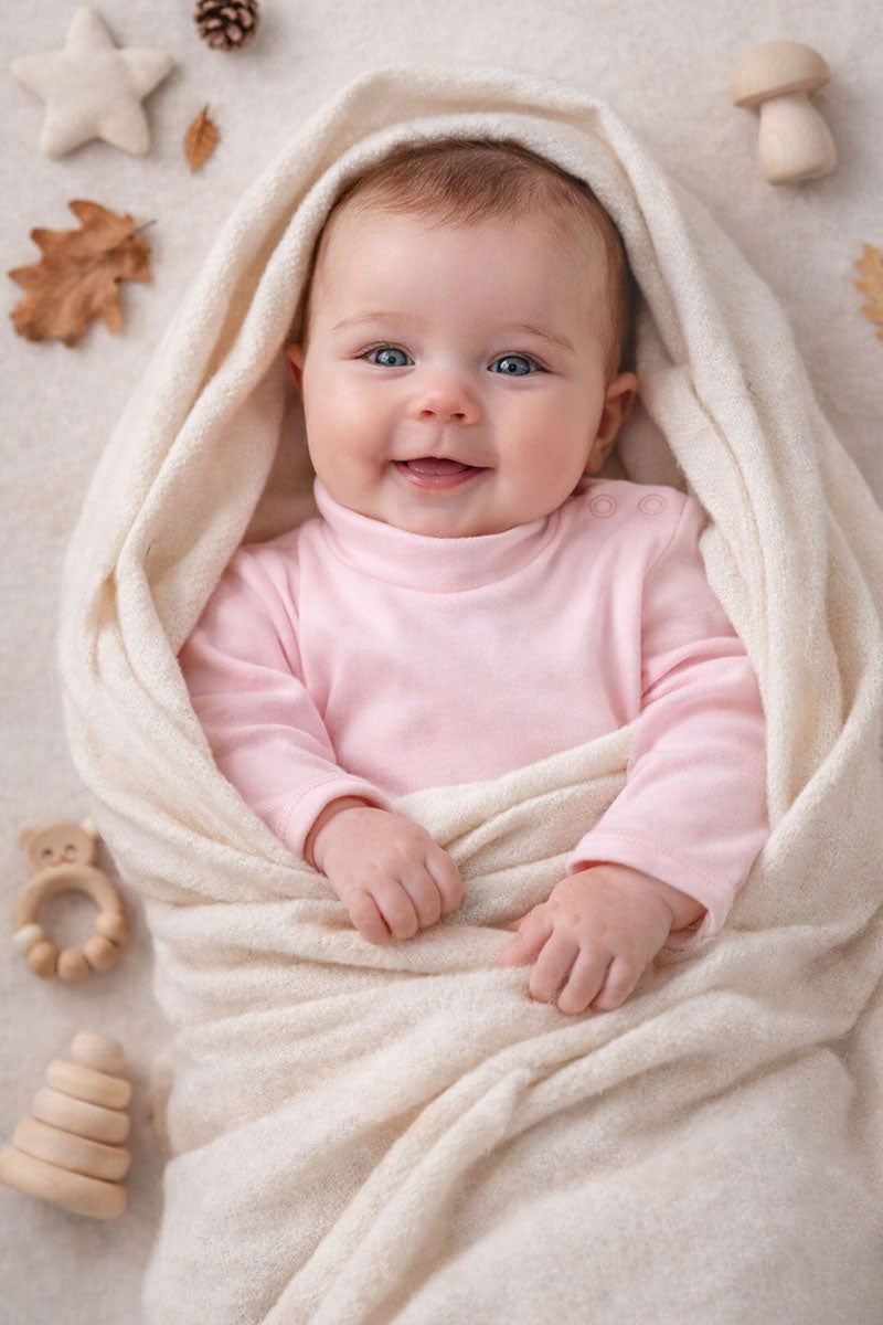 Body manica lunga a lupetto - 100% cotone caldo