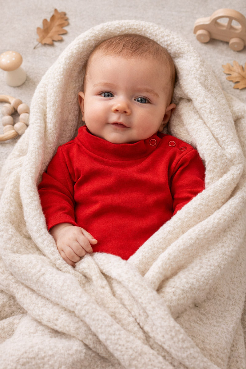 Body manica lunga a lupetto - 100% cotone caldo