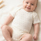 Body neonato in cotone a mezza manica