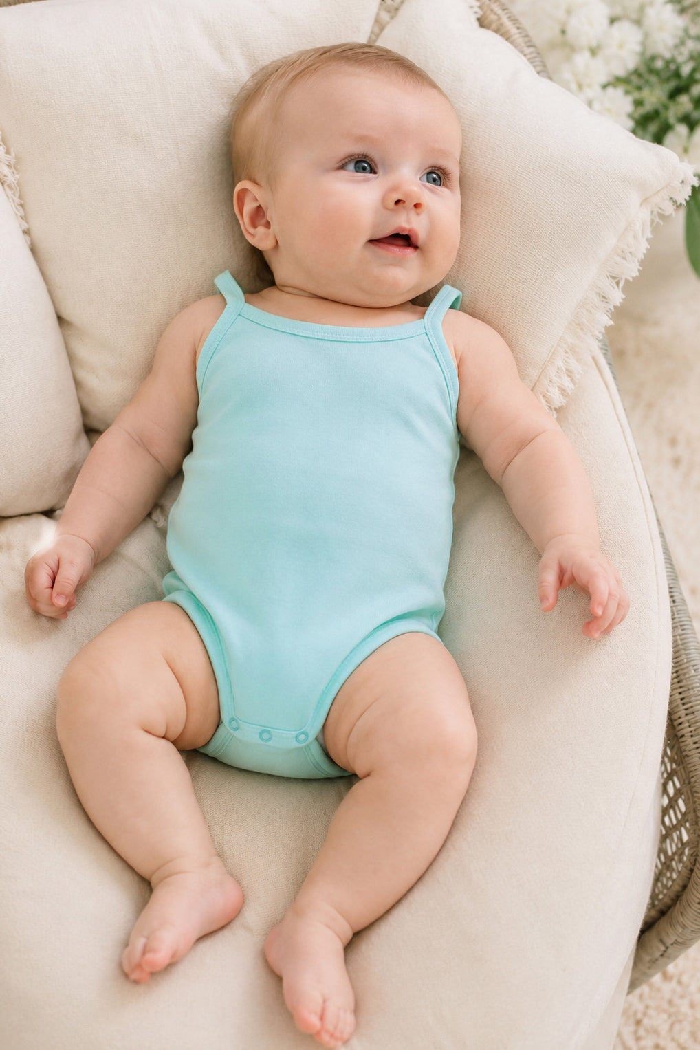Set 6 body neonata Babyvip spalla stretta colori assortiti