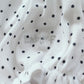 Pagliaccetto spalla stretta neonata con fantasia a  pois in cotone con strass