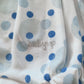 Pagliaccetto spalla stretta neonata con fantasia a  pois in cotone con strass