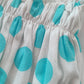 Pagliaccetto spalla stretta neonata con fantasia a  pois in cotone con strass