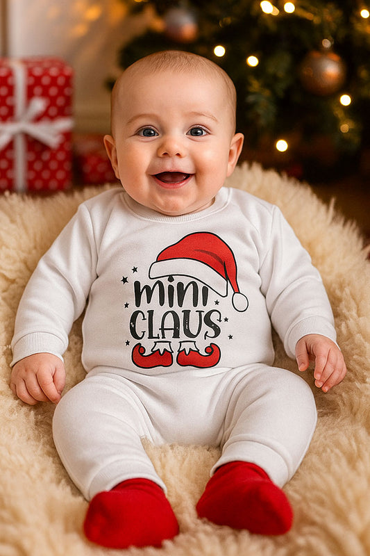 Tutone neonata/o in felpa garzata con stampa