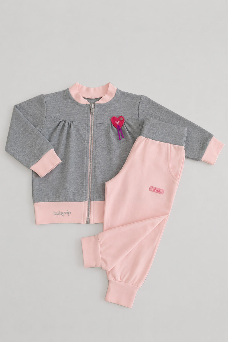 Tuta neonata/bimba in cotone elasticizzato con applicazione e stampa sul retro