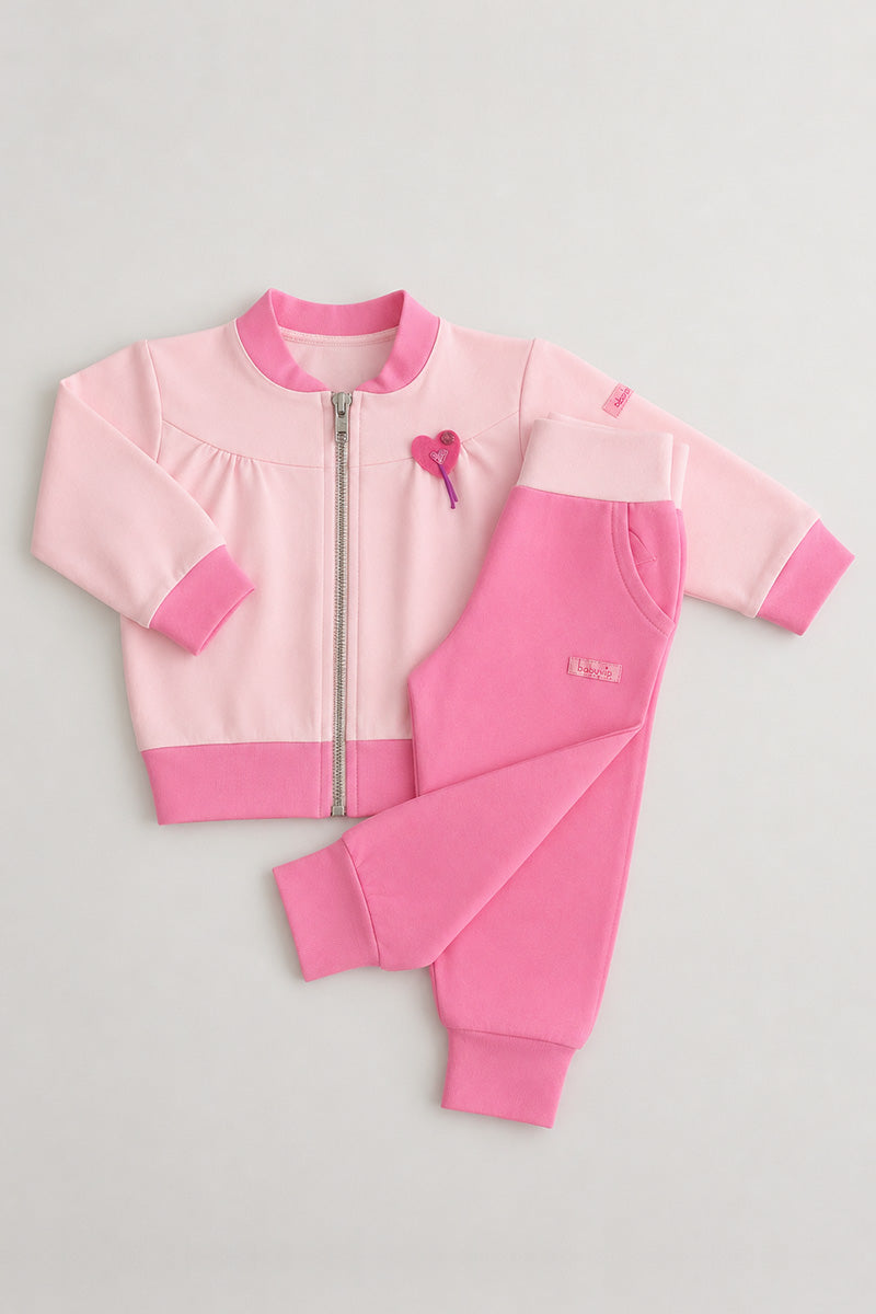Tuta neonata/bimba in cotone elasticizzato con applicazione e stampa sul retro