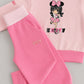 Tuta neonata/bimba in cotone elasticizzato con applicazione e stampa sul retro