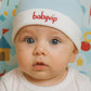 Cappellino in ciniglia con risvolto e ricamo scritta Babyvip