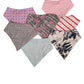 Bavaglino a bandana con fantasie assortite per neonata e neonato