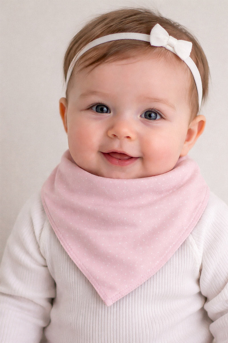 Bavaglino a bandana con fantasie assortite per neonata e neonato