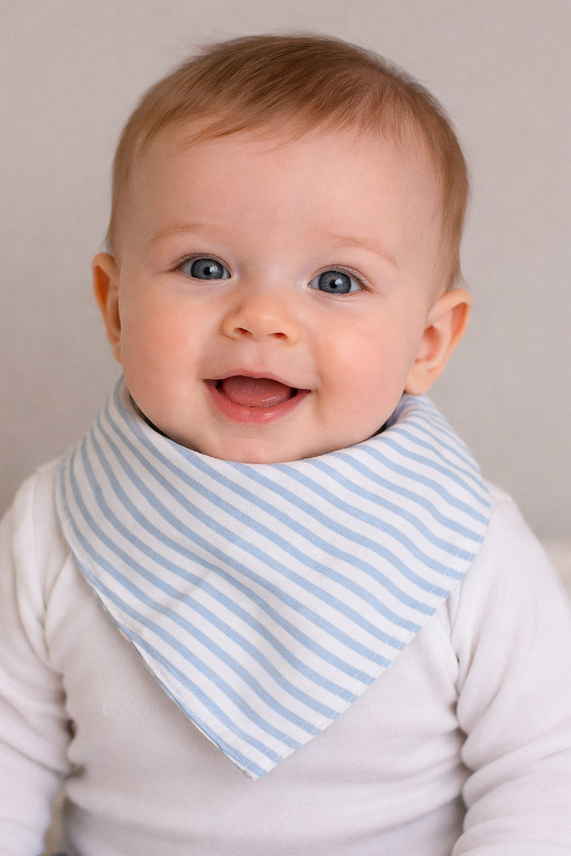 Bavaglino a bandana con fantasie assortite per neonata e neonato