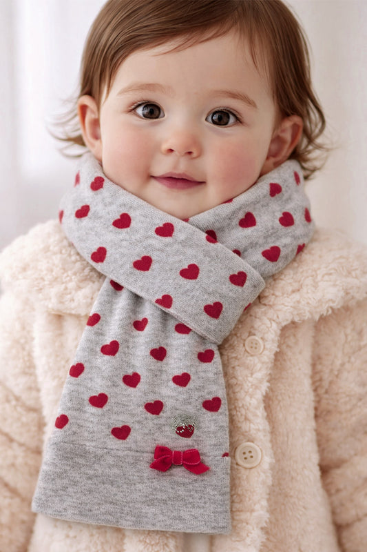 Sciarpa in ciniglia con Fiocchettino e strass