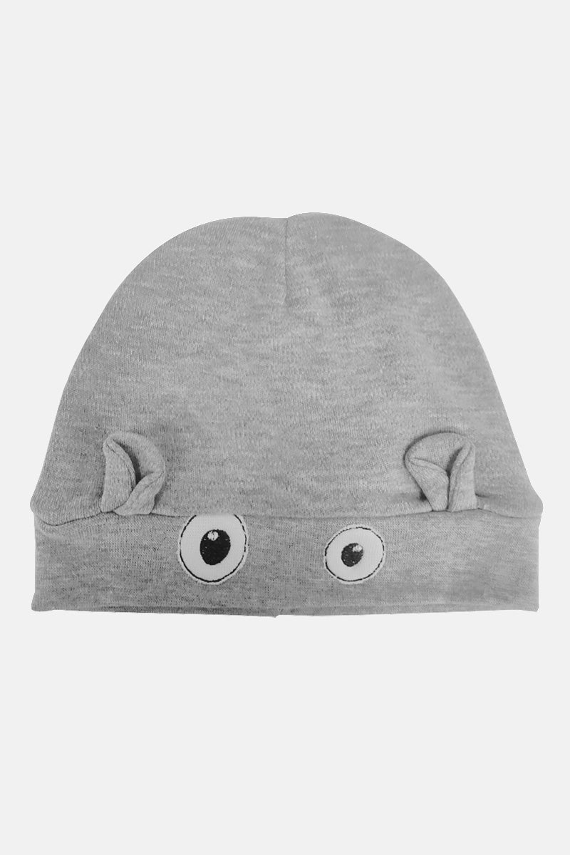 Cappellino in caldo cotone con occhietti e orecchie