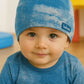 Cappellino in cotone elasticizzato con etichetta Babyvip