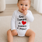 Body manica lunga con stampa "Sono l'amore di mamma e papà!"