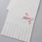Sciarpa bimba con frange e fiocco rosa e strass
