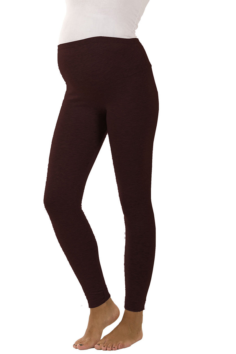 Leggings donna premaman conformato garzato