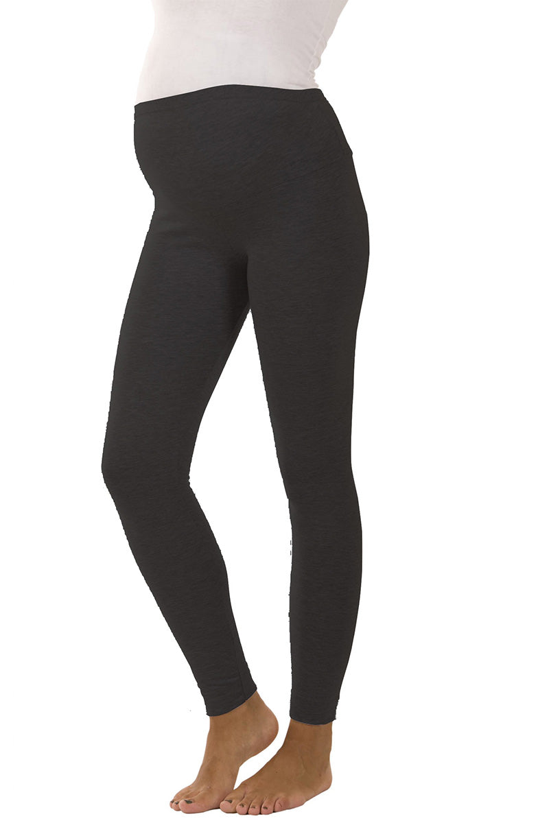 Leggings donna premaman conformato garzato