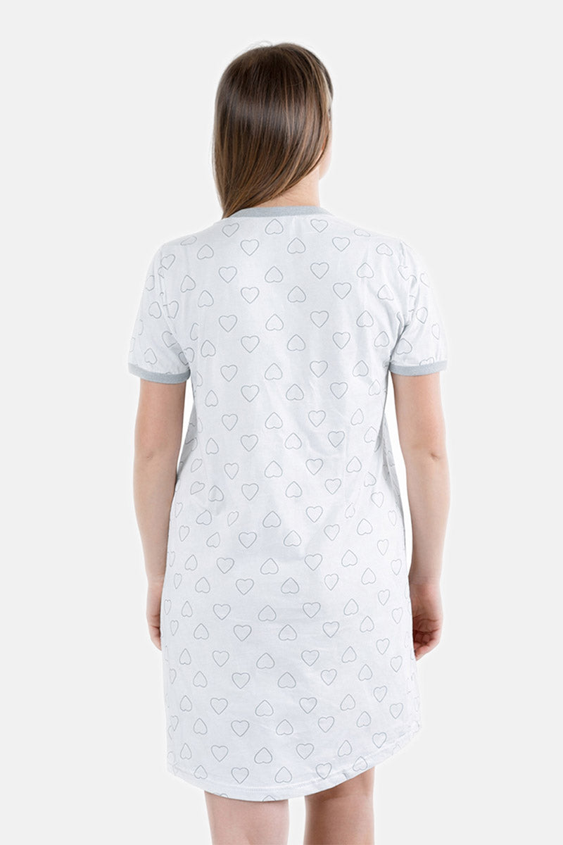 Camicia da notte per gravidanza e allattamento mezza manica