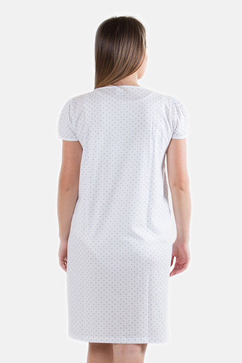 Camicia da notte per gravidanza e allattamento mezza manica