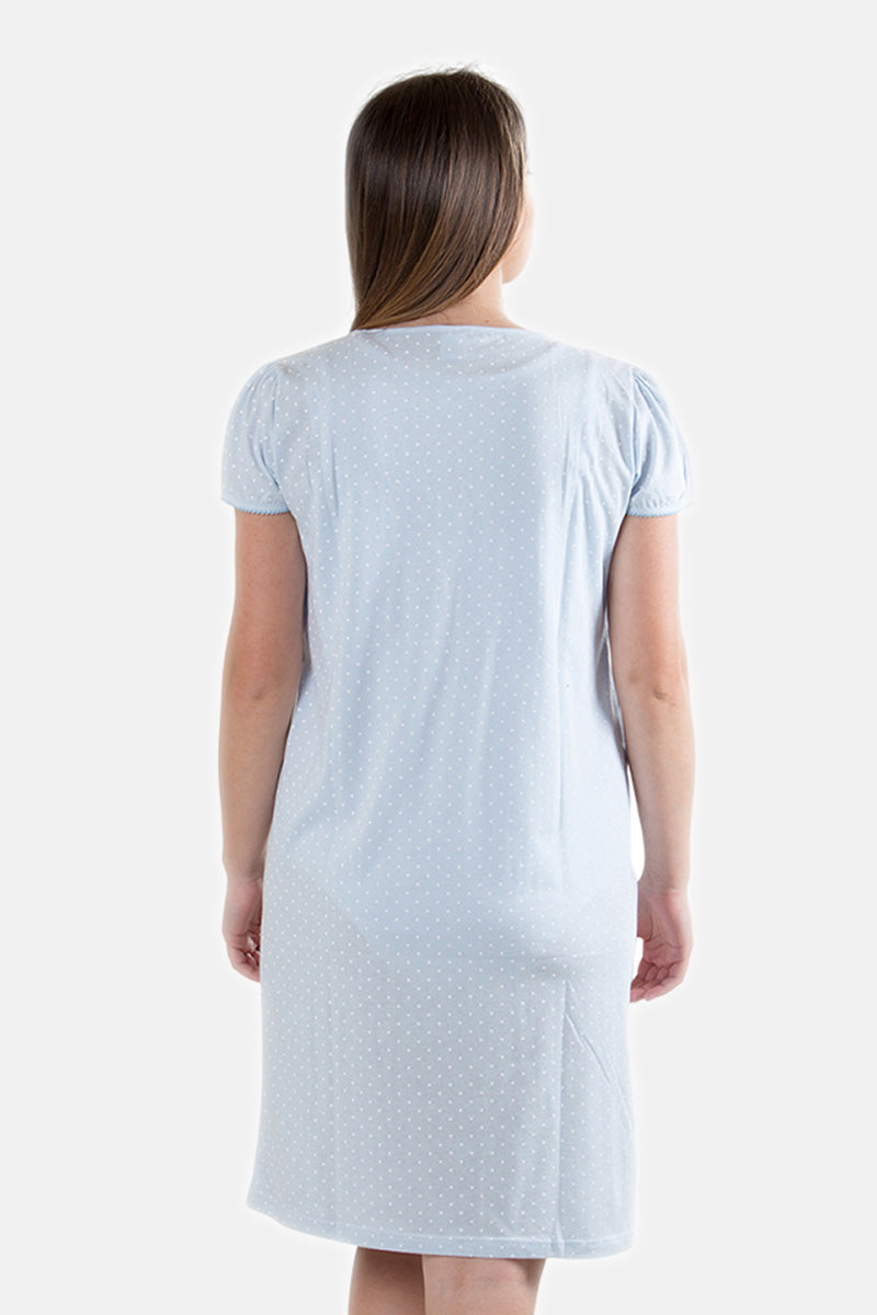 Camicia da notte per gravidanza e allattamento mezza manica