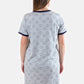 Camicia da notte clinica aperta davanti mezza manica