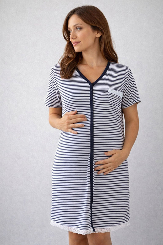 Camicia clinica aperta davanti mezza manica