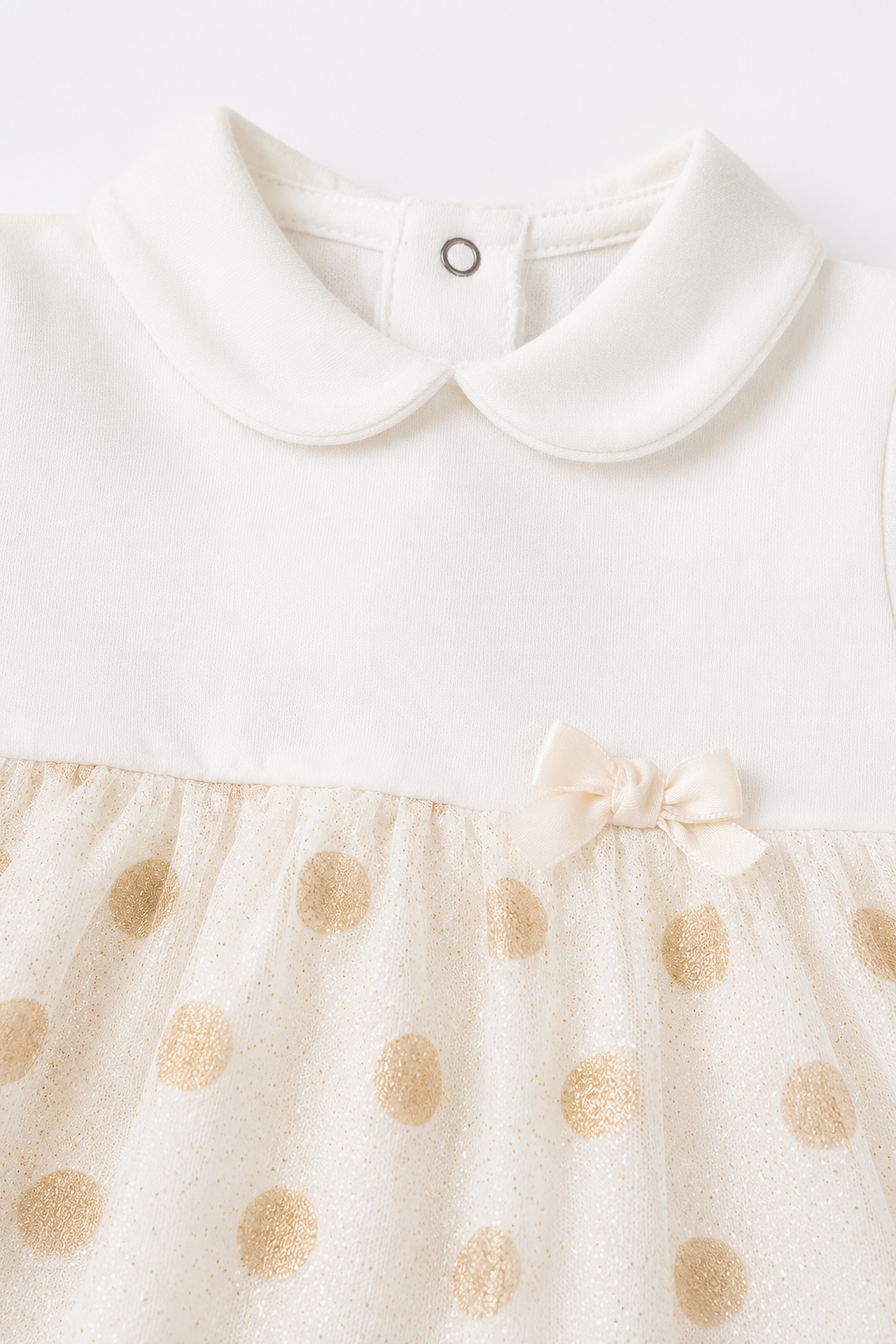 Completo 2 pezzi in felpa garzata fantasia pois glitter