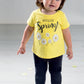 Completo in cotone elasticizzato con stampa, e leggings in contrasto