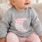 Completo 2 pezzi: Maglia in felpa garzata con ricamo luna + leggings in cotone elasticizzato garzato