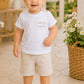 Completo 2 pezzi neonato in cotone organico