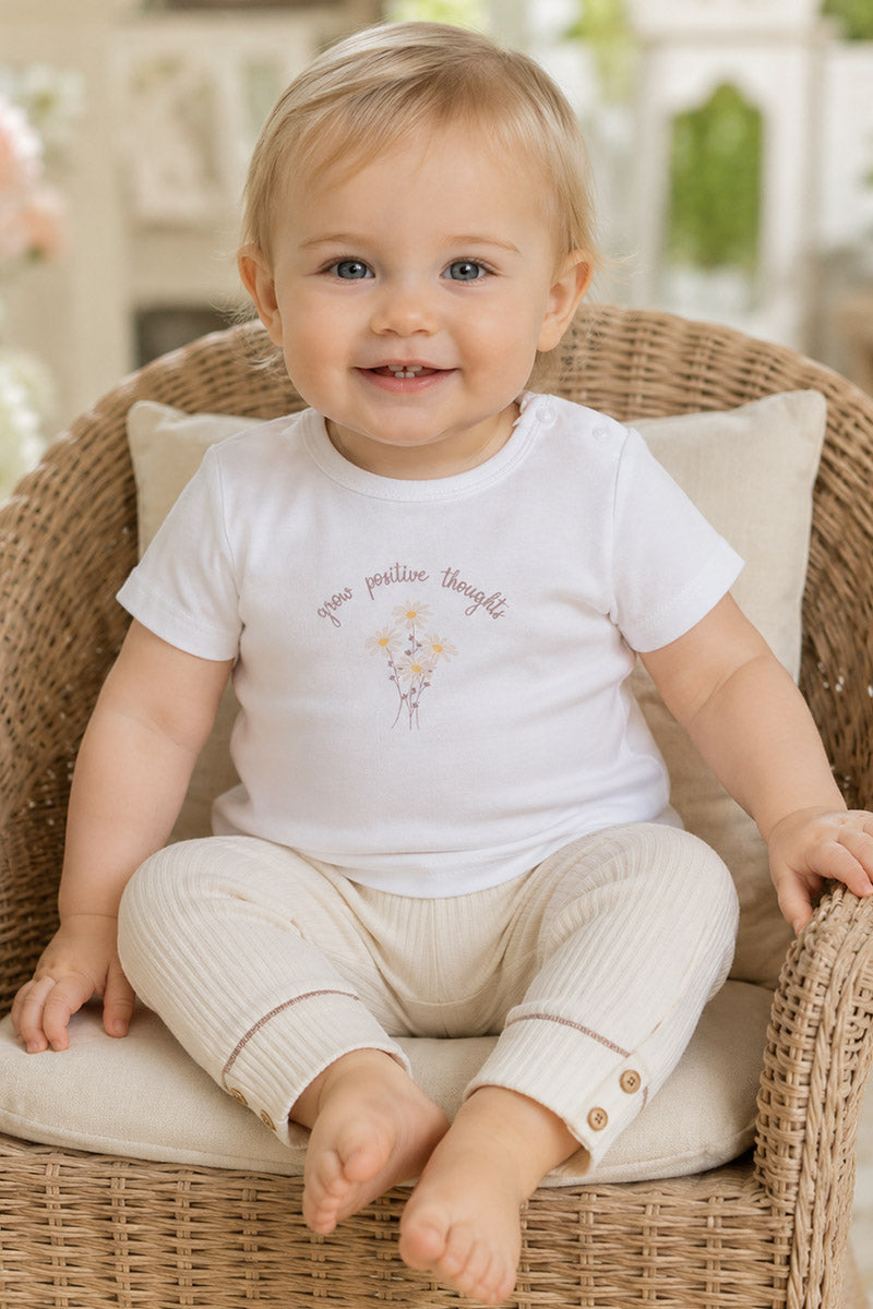 Leggings neonata in cotone organico