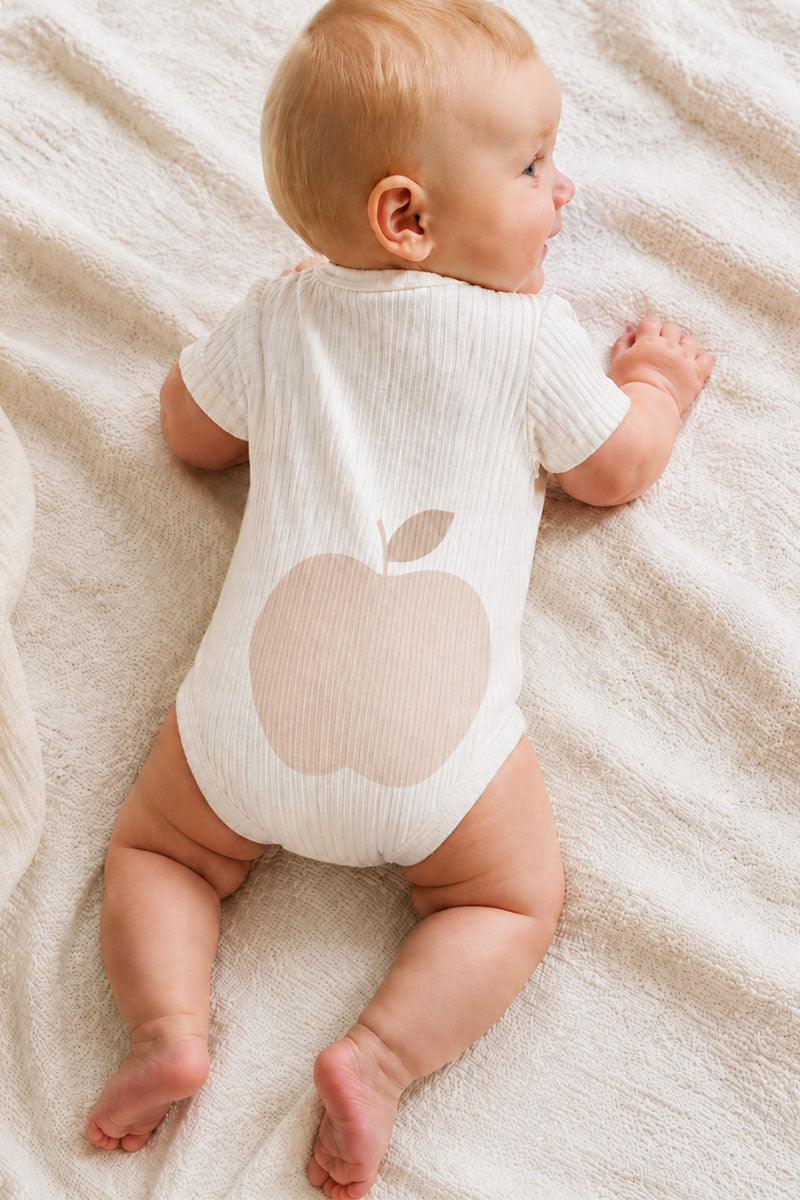 Body neonato in cotone a mezza manica