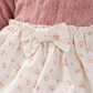 Vestitino in maglia cinigliata e flanella fantasia floreale