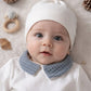 Cappellino in costina organica con nodo