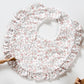 Bavetta in caldo cotone organico fantasia floreale con rouches