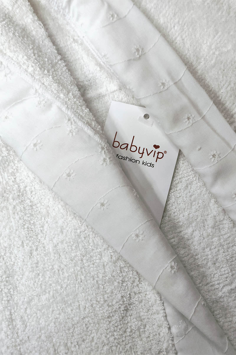 Accappatoio in spugna con cappuccio