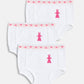 Set 3 mutandine anatomiche neonato/a colori assortiti