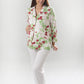 Pigiama pre-post parto manica lunga fantasia floreale e pantalone con coulisse