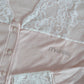 Camicia da notte mod. serafino a manica lunga con inserti in pizzo