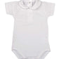 Body mezza manica in cotone elasticizzato con colletto