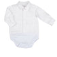 Body neonato manica lunga modello camicia