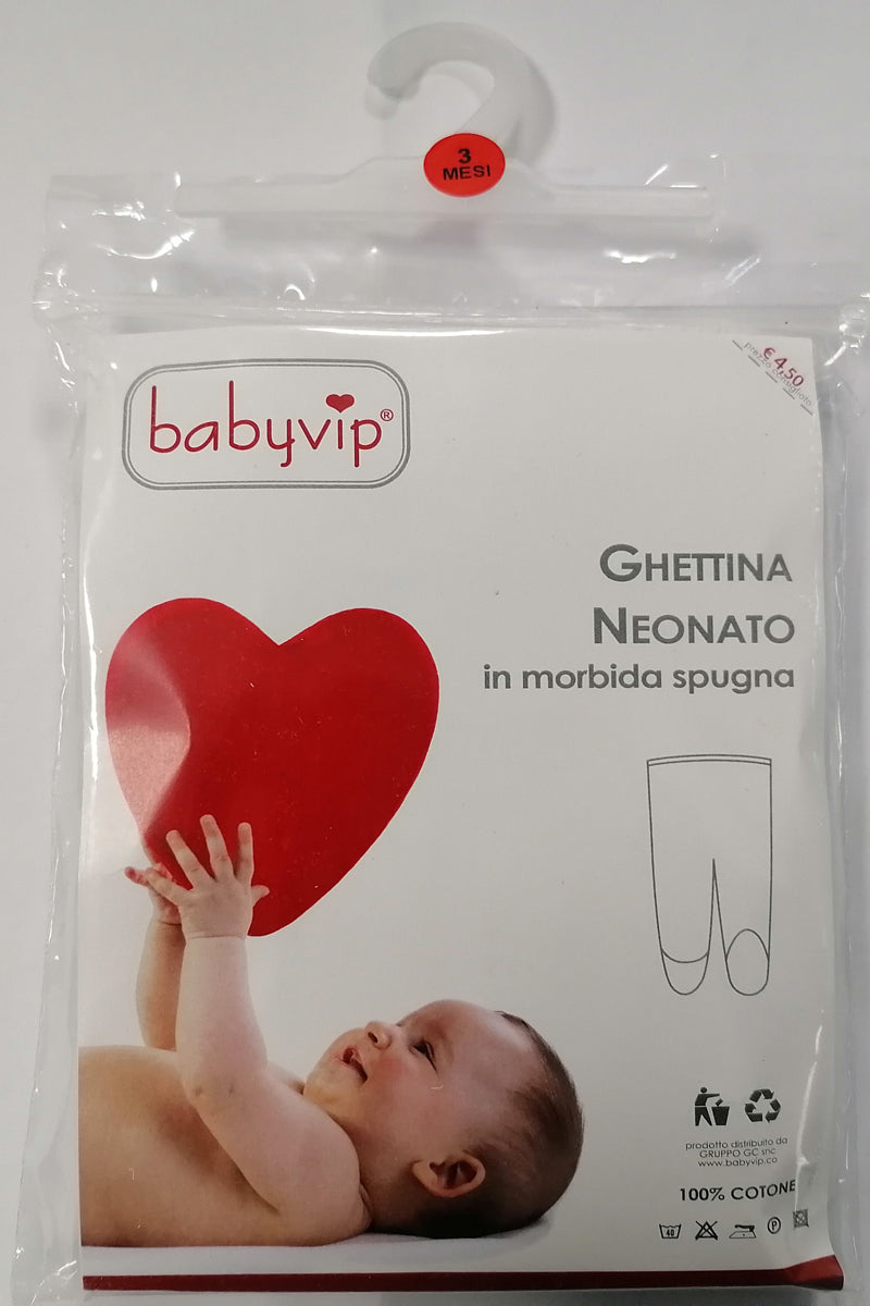 Set 4 ghettine neonato in spugna